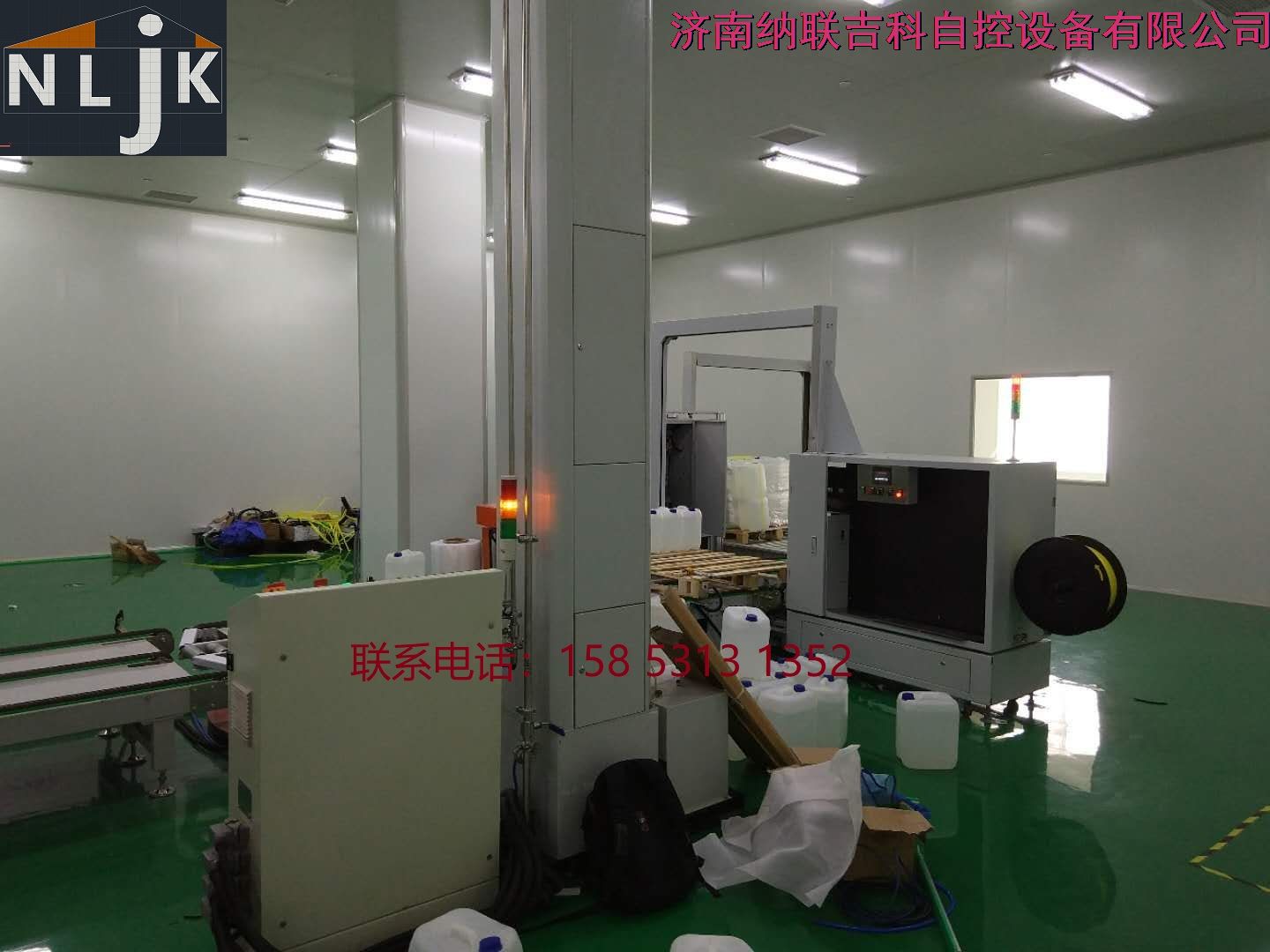 全自動桶碼垛包裝輸送系統(tǒng)，威高藥業(yè)透析液輸送系統(tǒng)