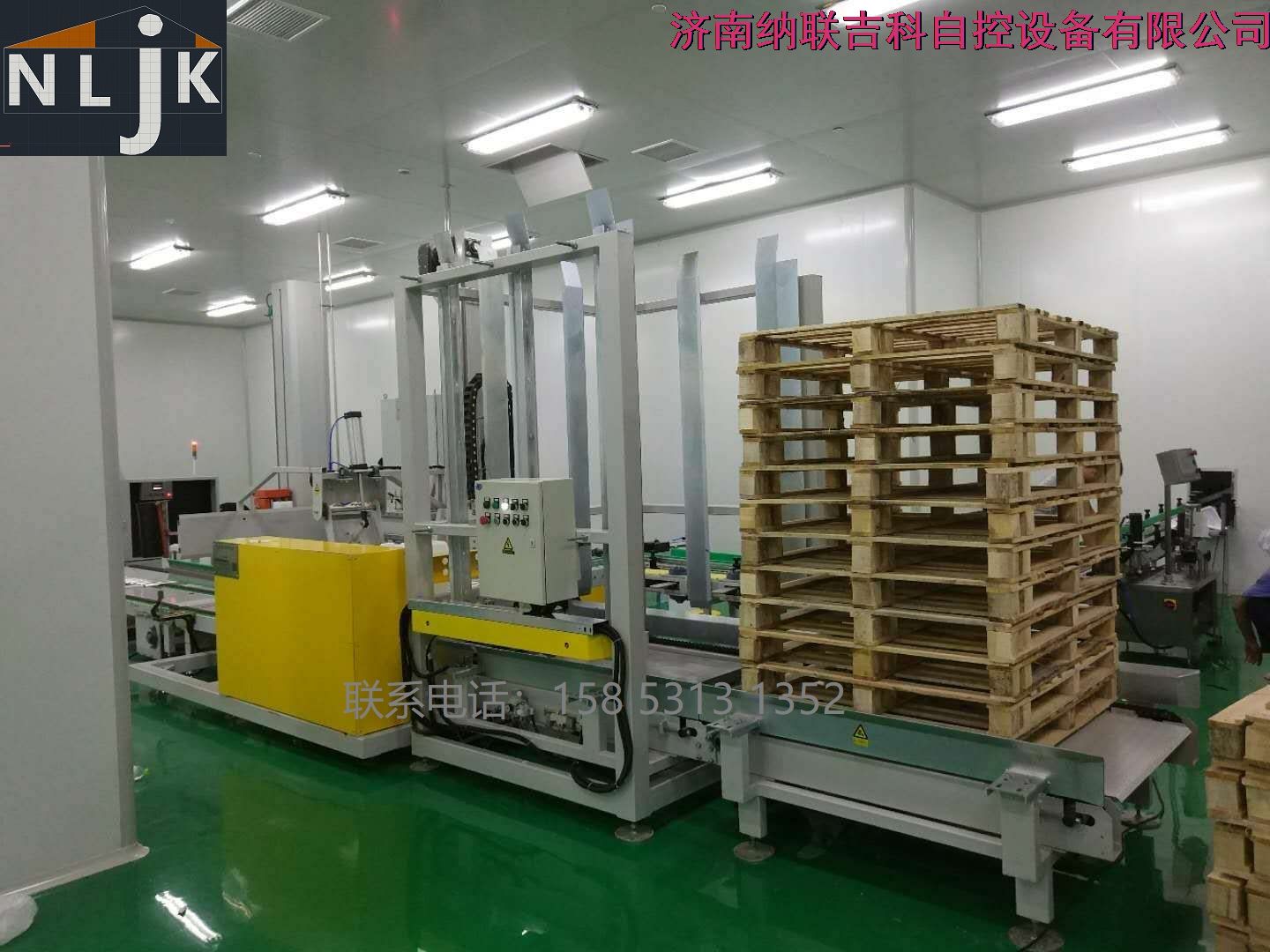 全自動桶碼垛包裝輸送系統，威高藥業透析液輸送系統
